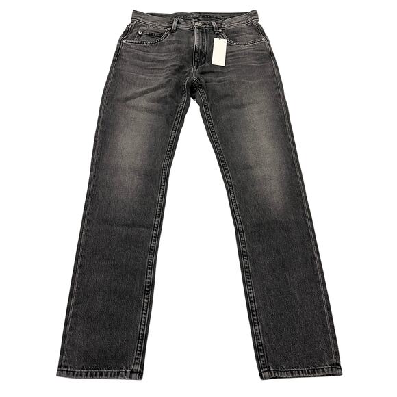 12-95 HELMUT LANG Men's Mr.87 Jeans Straight Coal Wash Black Size 30 - Picture 1 of 10